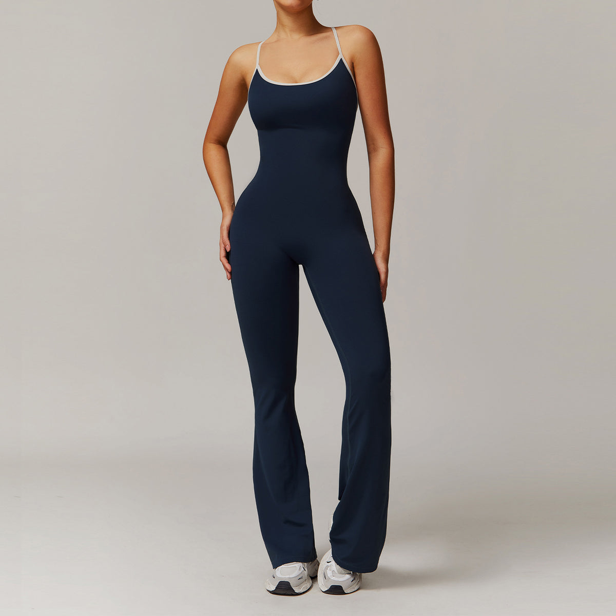 Cross back jumpsuit