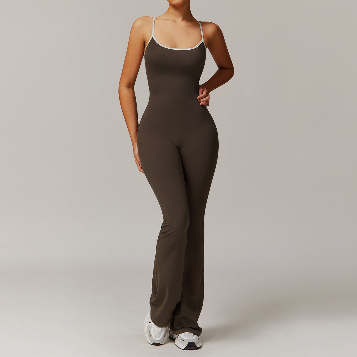 Cross back jumpsuit