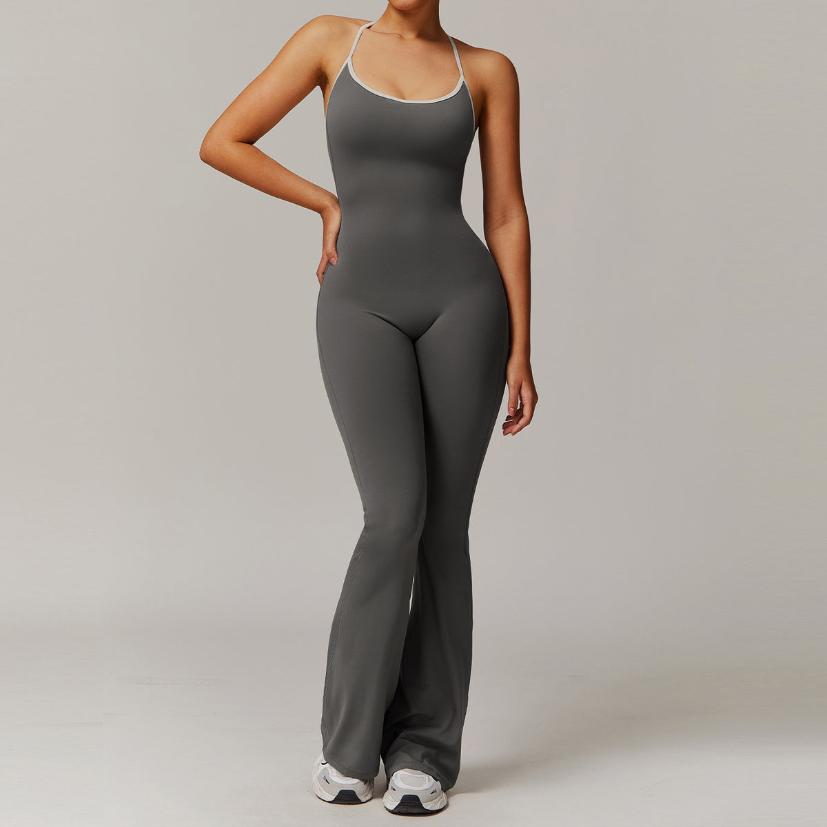 Cross back jumpsuit
