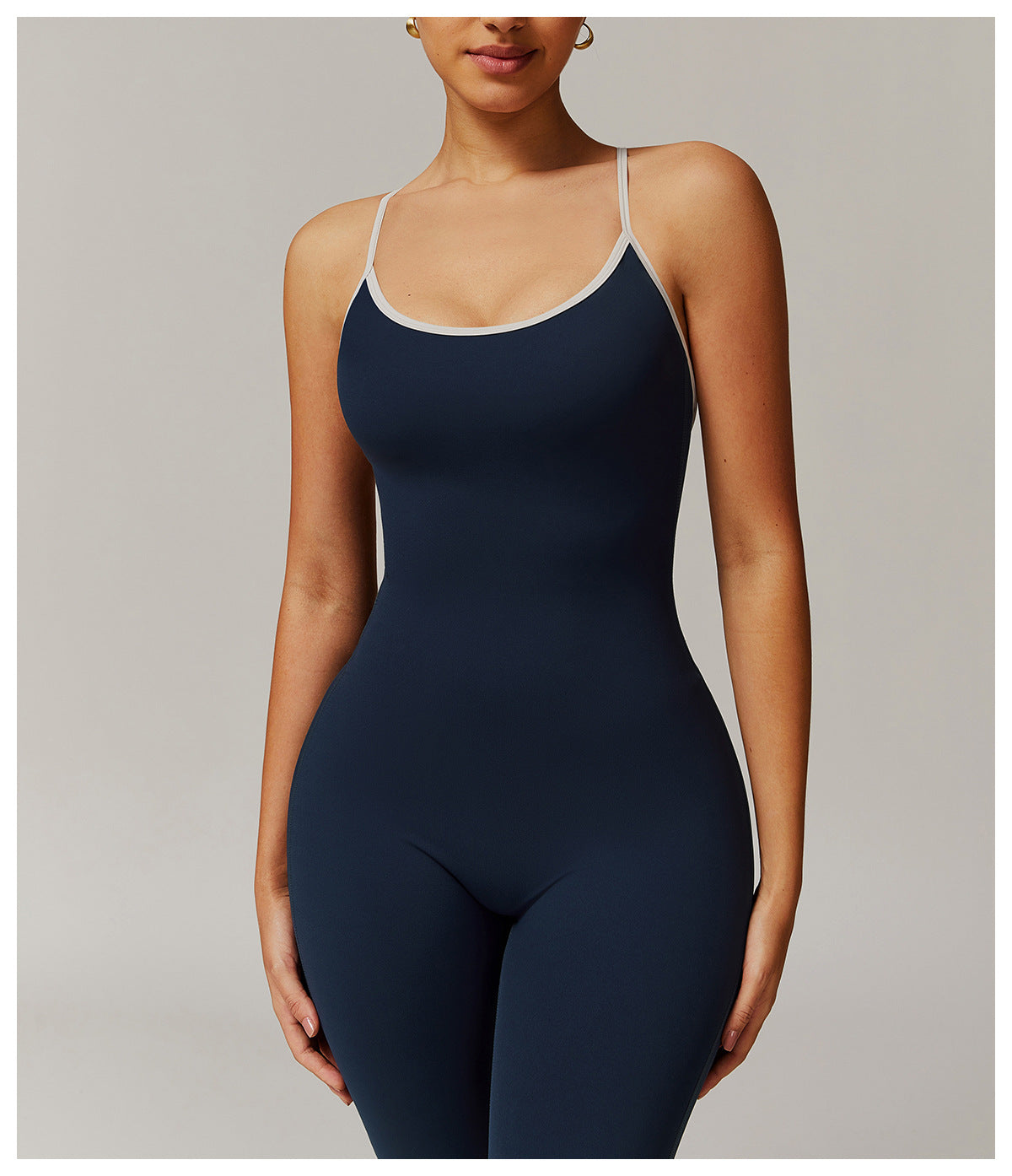 Cross back jumpsuit
