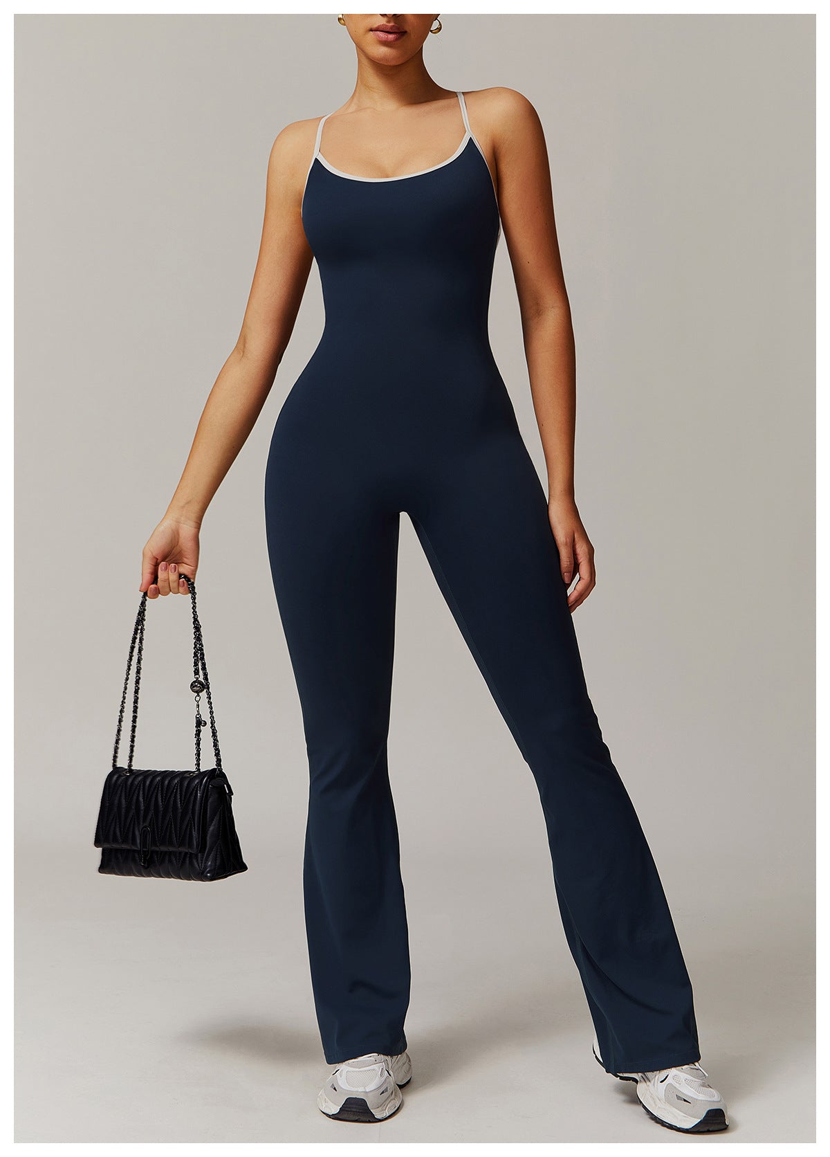 Cross back jumpsuit