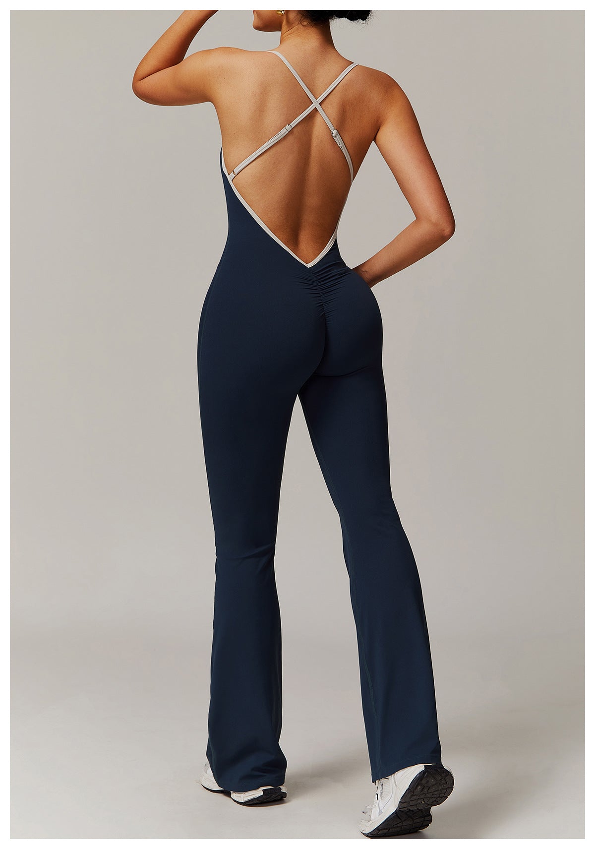 Cross back jumpsuit