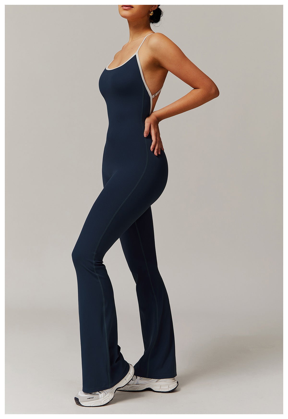 Cross back jumpsuit