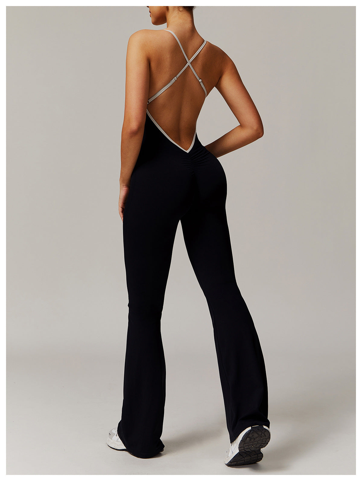 Cross back jumpsuit