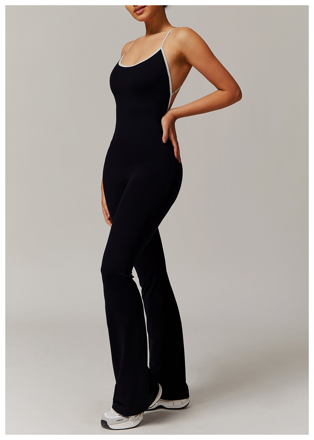 Cross back jumpsuit