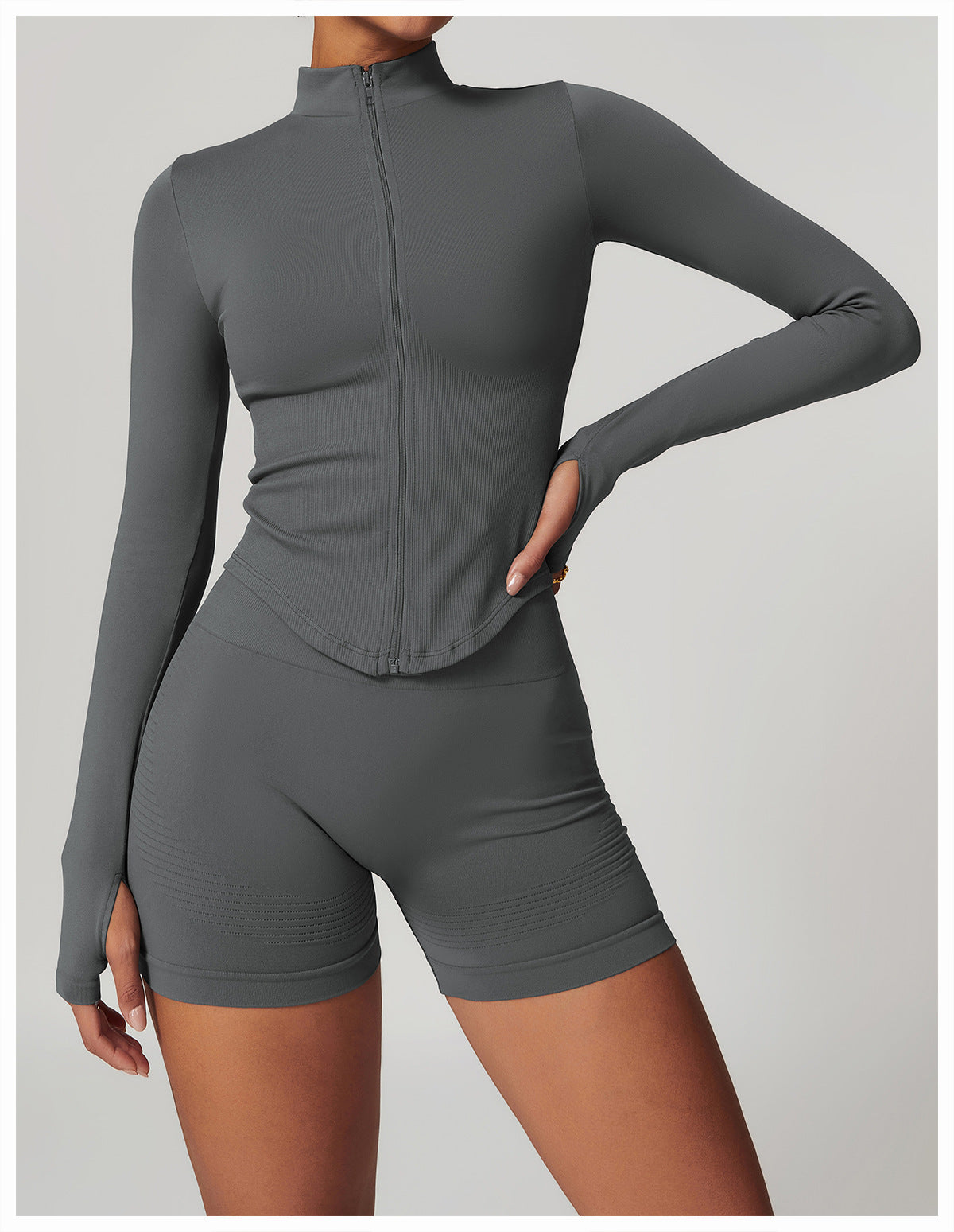 Zip-Up Long Sleeve