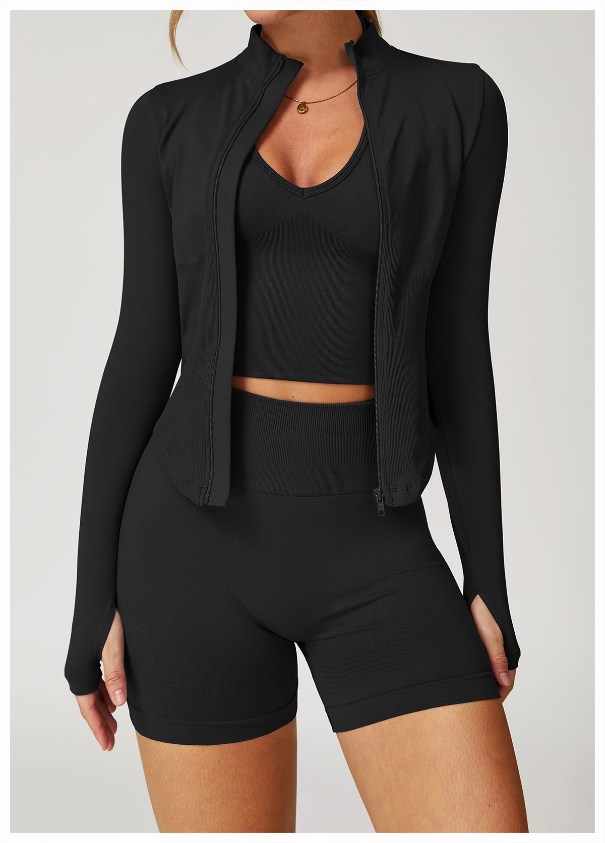 Zip-Up Long Sleeve