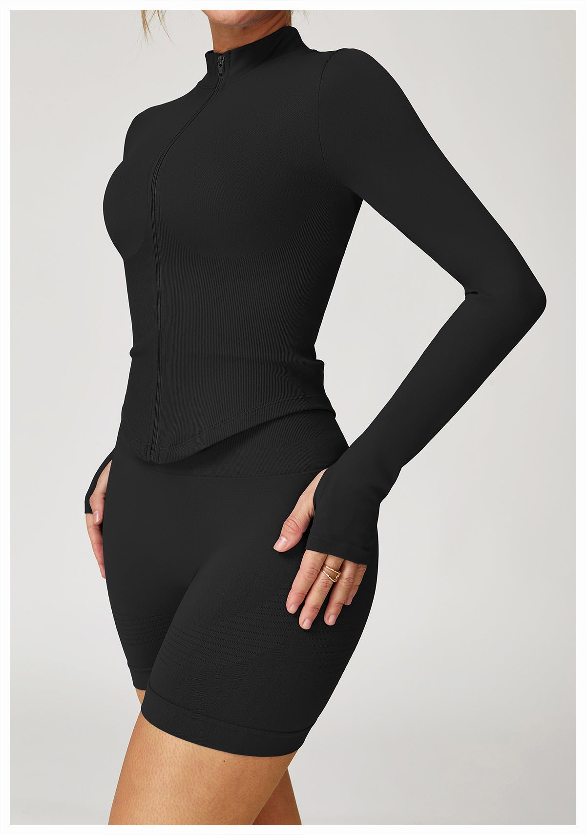 Zip-Up Long Sleeve